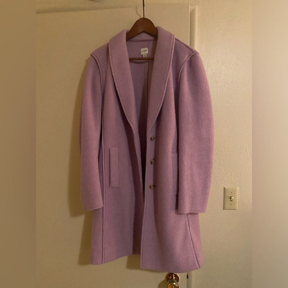 J. Crew Lavender Coat size 8